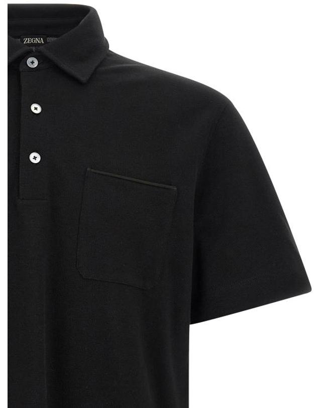 에르메네질도 제냐 [해외직구] 26FW 에르메네질도제냐 폴로 티셔츠 UI392A4I752K09 Black 착용컷