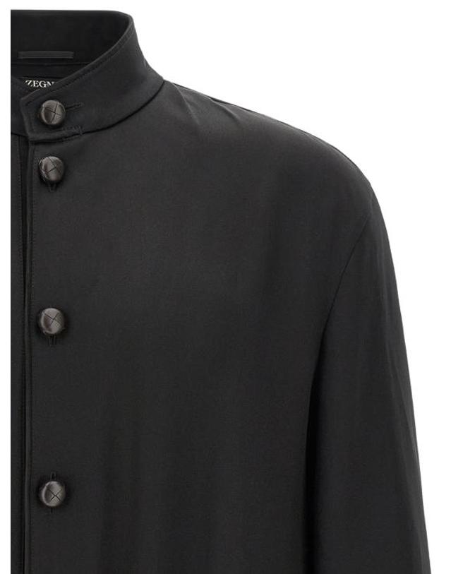 에르메네질도 제냐 [해외직구] 26FW 에르메네질도제냐 긴팔 티셔츠 ZE345427BM BLACK 착용컷