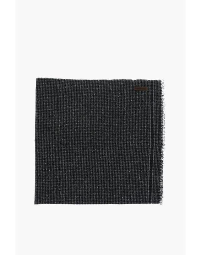 에르메네질도 제냐 [해외직구] 에르메네질도제냐 머플러 스카프 26F Z2L05S GR1 Nero Grigio 착용컷
