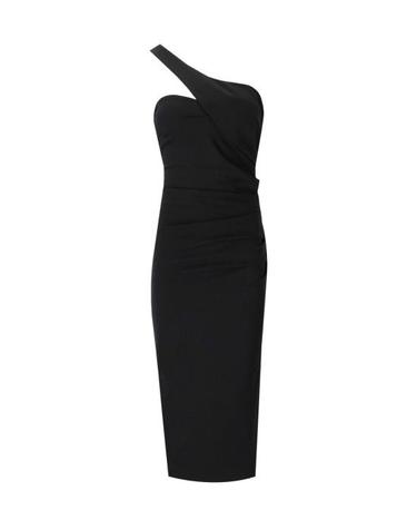 [해외직구] 23FW 에센셜앤트워프 미디 원피스 ENSUE BL25 34 Black