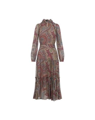 [해외직구] 25FW 에트로 미디 원피스 WRHA041899SADF4 X0867 MULTICOLOR