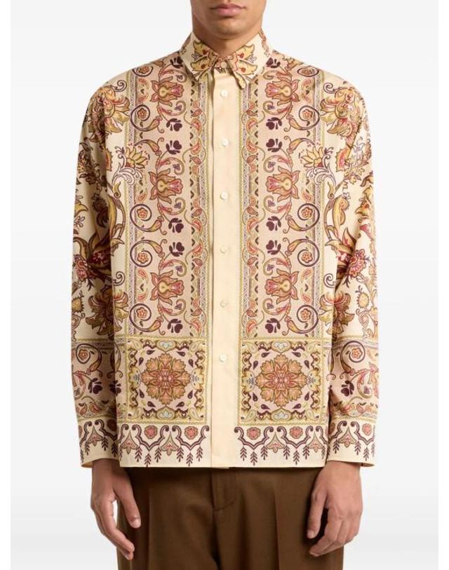 에트로 [해외직구] 25FW 에트로 긴팔 셔츠 MRIC005499SP5F0 X0820 PRINT ON BEIGE BASE 착용컷