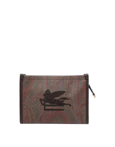 [해외직구] 26SS 에트로 클러치 파우치 WP2C0014AA027M0019 Brown