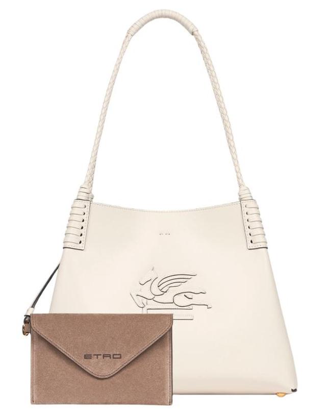 에트로 [해외직구] 24FW 에트로 LIBRA 리브라 스몰 토트백 WP1D0038AP264 W1889 Bianco latte 착용컷