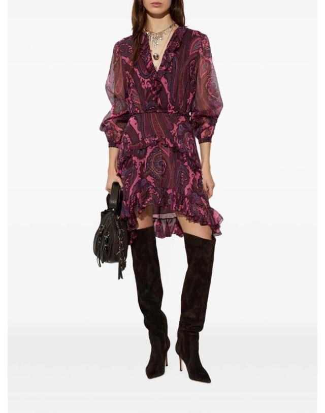 에트로 [해외직구] 26FW 에트로 미디 원피스 WRHA066799SA119 X0870 MULTICOLOUR 착용컷