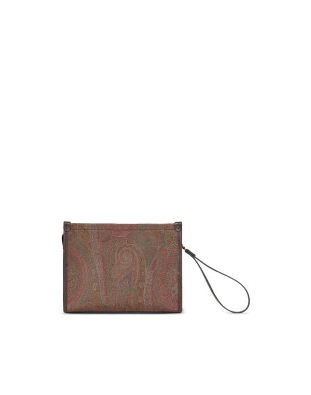 에트로 [해외직구] 26FW 에트로 클러치 파우치 AA027 WP2C0007 M0019 BROWN 착용컷