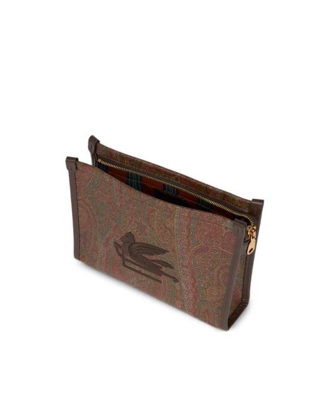 에트로 [해외직구] 26FW 에트로 클러치 파우치 AA027 WP2C0007 M0019 BROWN 착용컷