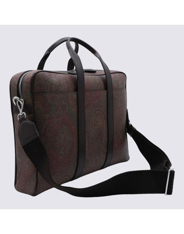 에트로 [해외직구] 26FW 에트로 브리프케이스 MP1K0003 AA012M0019 Brown 착용컷
