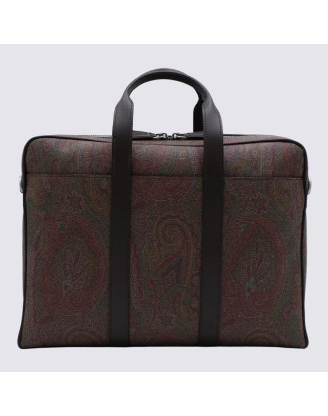 에트로 [해외직구] 26FW 에트로 브리프케이스 MP1K0003 AA012M0019 Brown 착용컷