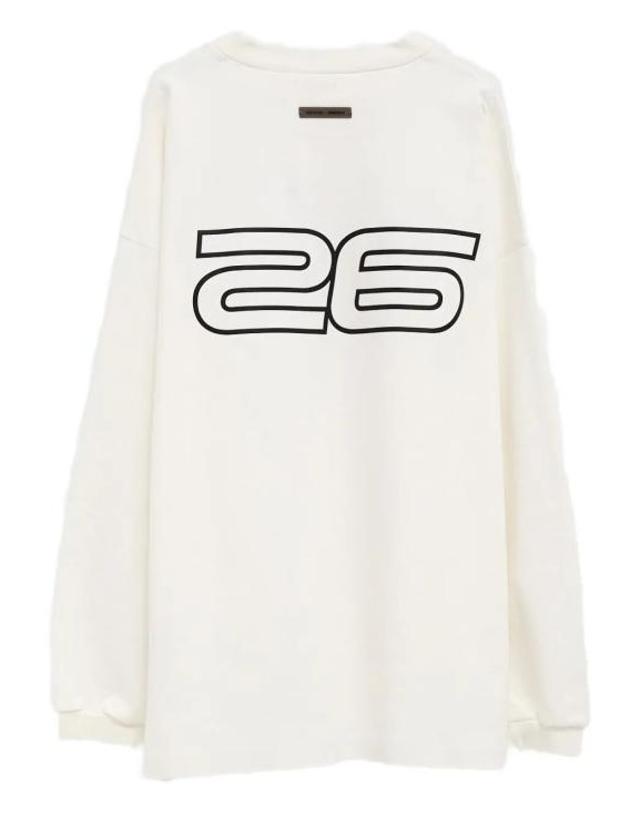 피어오브갓 [해외직구] 25FW 피어오브갓 반팔 티셔츠 125HO254543F IVORY WHITE 착용컷