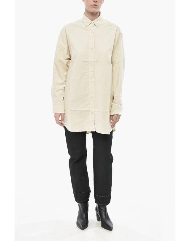 피어오브갓 [해외직구] 피어오브갓 셔츠 186SU223040FW EGG SHELL Beige 착용컷