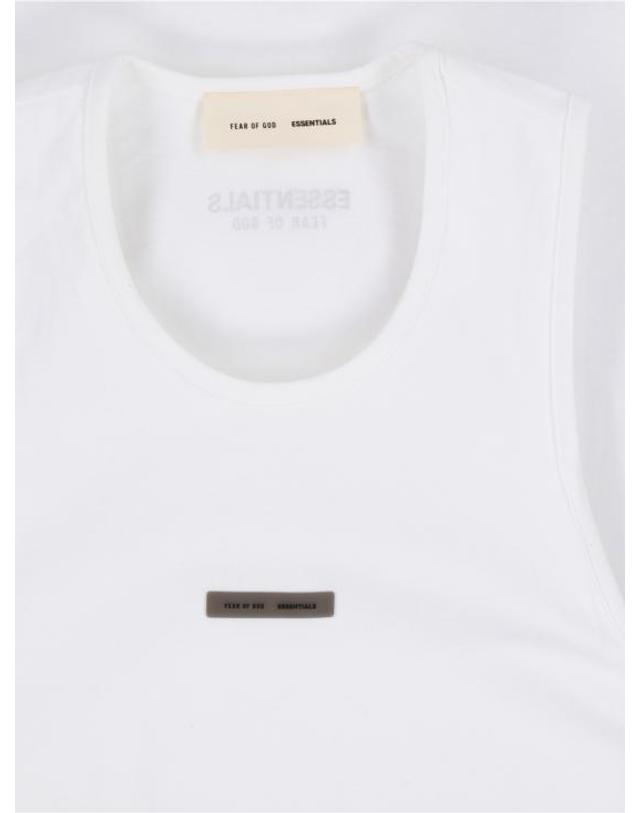 피어오브갓 [해외직구] 25FW 피어오브갓 반팔 티셔츠 125SP254234F BRIGHT WHITE 착용컷