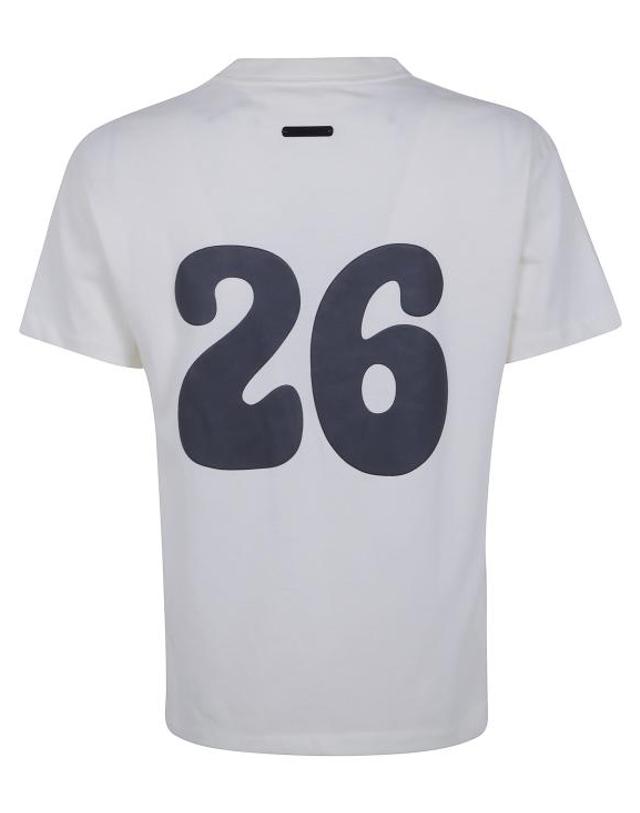 피어오브갓 [해외직구] 26SS 피어오브갓 반팔 티셔츠 RW00372 0034 WHITE 착용컷