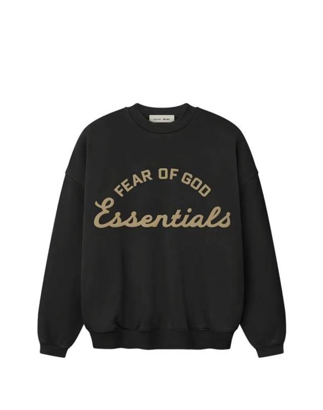 피어오브갓 [해외직구] 26SS 피어오브갓 90s 로고 크루넥 스웨트셔츠 192SP264451F FADED BLACK 착용컷