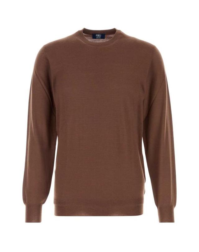 페델리 [해외직구] 26SS 페델리 스웨터 MU007012 78 BROWN 착용컷