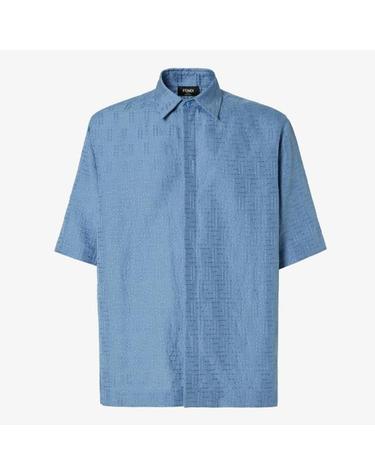 [해외직구] 25SS 펜디 FF 자카드 셔츠 FS1317AU6Y Blue