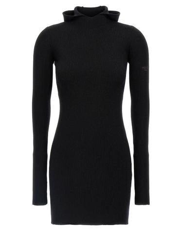 [해외직구] 24FW 펜디 로고 후드 드레스 FZDC60ASJKF0GME Black