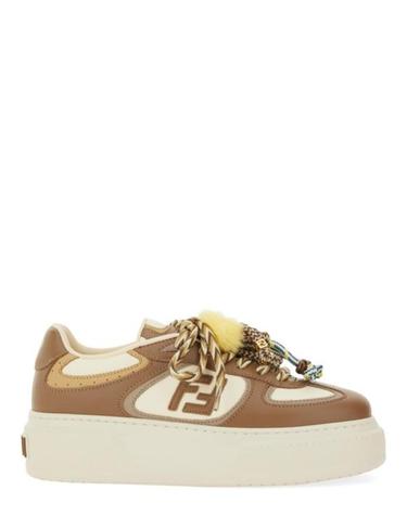[해외직구] 25FW 펜디 매치 소프트 레더 로우탑 스니커즈 8E8721 AY9NF1TO6 Brown