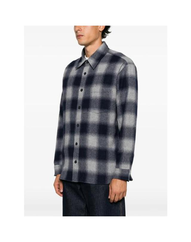 아페세 [해외직구] 26FW 아페쎄 셔츠 WOATF H32058 LAB GREY BLUE 착용컷