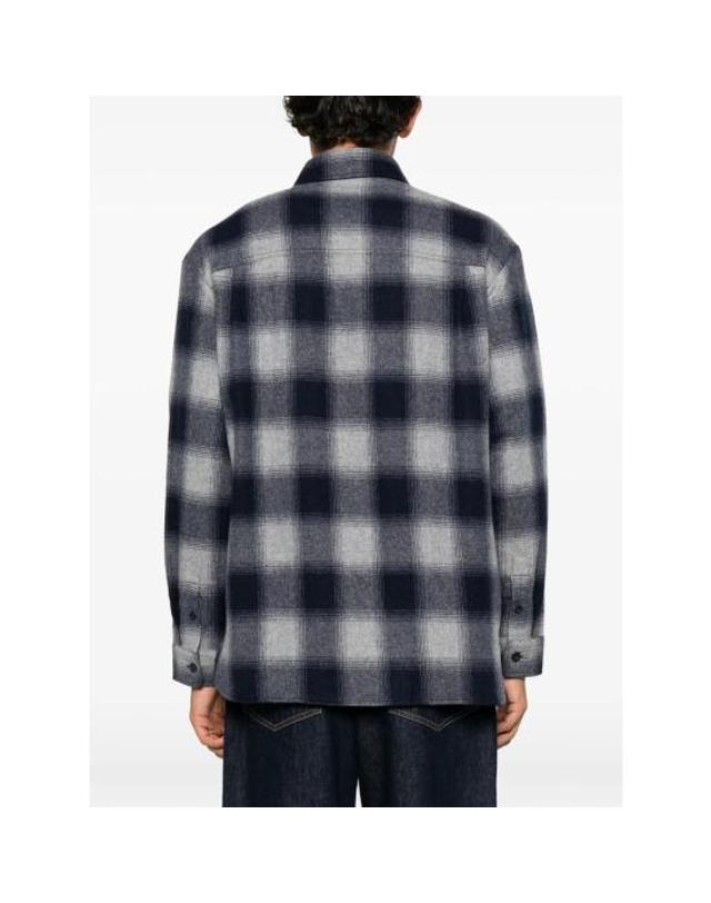 아페세 [해외직구] 26FW 아페쎄 셔츠 WOATF H32058 LAB GREY BLUE 착용컷