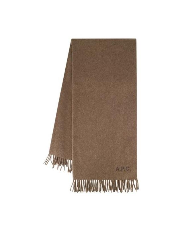 아페세 [해외직구] 26FW 아페쎄 머플러 스카프 WOAFEM15170PCA BROWN 착용컷