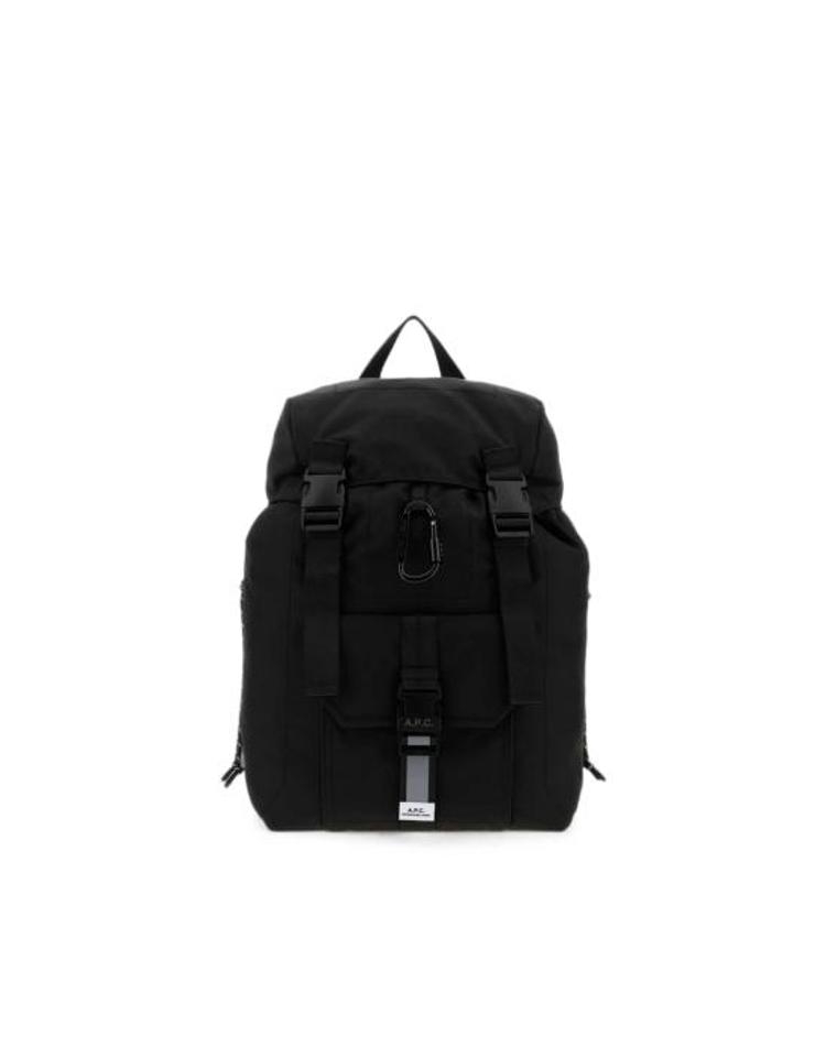 A.P.C. [해외] [아페세] 26FW 아페쎄 로고 프린트 버클 플랩 백팩 PAAGE H62631 LZZ BLACK E82BXX75212