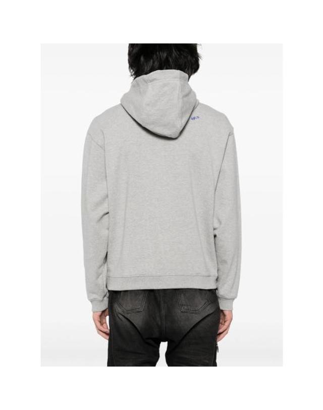 아더에러 [해외직구] 26SS 아더에러 후드 티셔츠 BN25FYHD0101GR GREY 착용컷