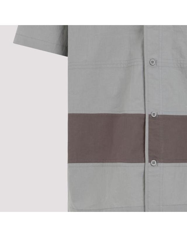 크레이그 그린 [해외직구] 24SS 크레이그 그린 반팔 셔츠 CGSS24CWOSHI08 GREY 착용컷