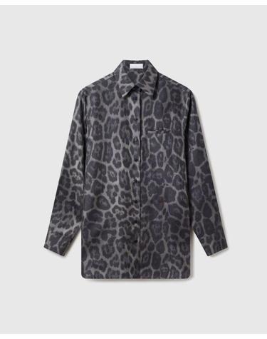 [해외직구] 스텔라 맥카트니 셔츠 MASTER ULT 007094 LEOPARD 38 CHARCOAL