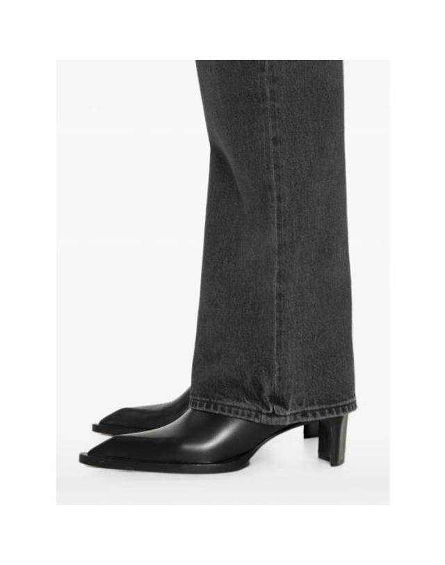 에이골디 [해외직구] 26FW 에이골디 데님 팬츠 A328 1817 TRNS BLACK 착용컷