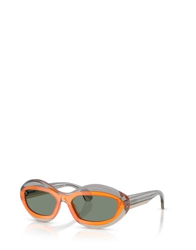 알랑미끌리 [해외직구] 26FW 알랭미끌리 선글라스 A05517 004 3H TRANSPARENT GREY ORANGE OSTRICH 착용컷