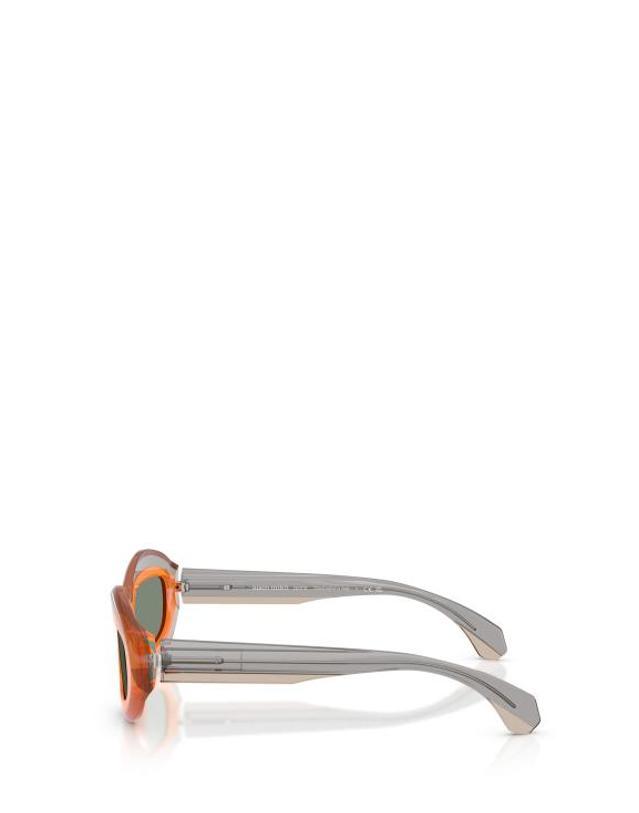 알랑미끌리 [해외직구] 26FW 알랭미끌리 선글라스 A05517 004 3H TRANSPARENT GREY ORANGE OSTRICH 착용컷