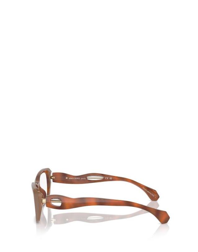알랑미끌리 [해외직구] 26FW 알랭미끌리 안경 A03522 004 OPAL HAVANA BROWN 착용컷
