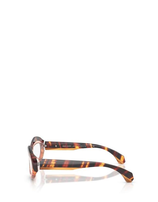알랑미끌리 [해외직구] 26FW 알랭미끌리 안경 A03539 001 STRIPED HAVANA PEACH 착용컷