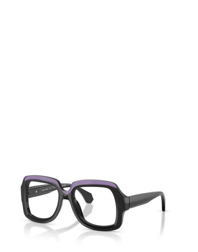 알랑미끌리 [해외직구] 26FW 알랭미끌리 안경 A03533 004 OPAL PURPLE POINTILLE BLACK 착용컷