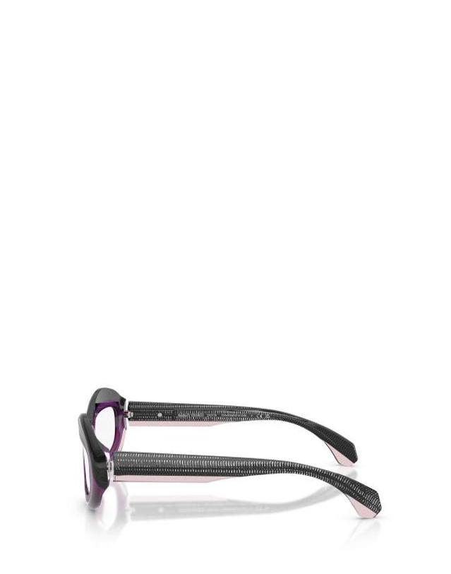 알랑미끌리 [해외직구] 26FW 알랭미끌리 안경 A03539 003 POINT BLACK PURPLE 착용컷