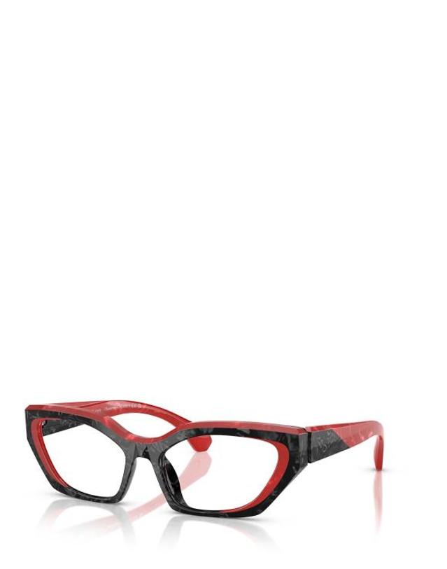 알랑미끌리 [해외직구] 26FW 알랭미끌리 안경 A03531 001 NOIR NACREE ROUGE NACREE 착용컷
