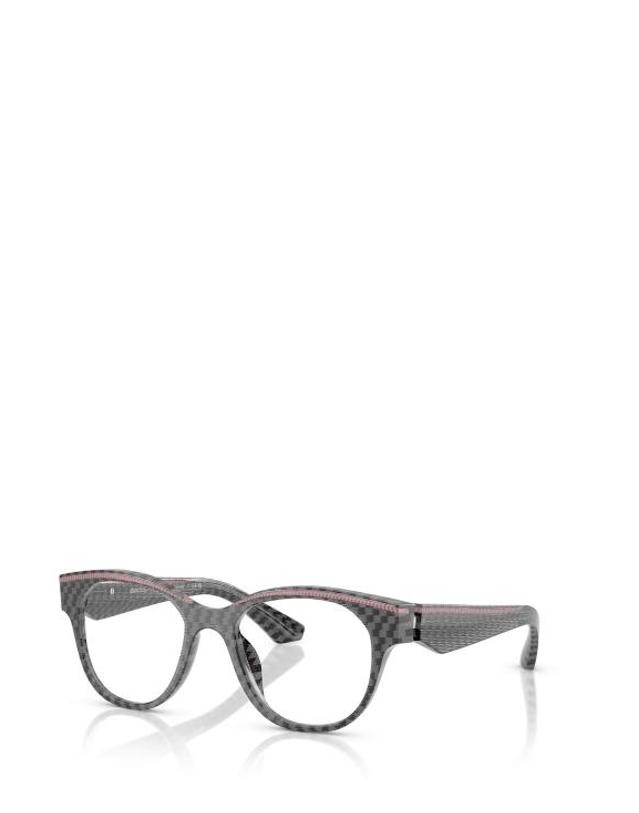 알랑미끌리 [해외직구] 26FW 알랭미끌리 안경 A03520 007 DAMIER BLACK GREY POINT PINK 착용컷