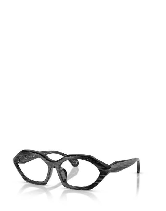 알랑미끌리 [해외직구] 26FW 알랭미끌리 안경 A03530DM 0661 BLACK RHOMBUS 착용컷