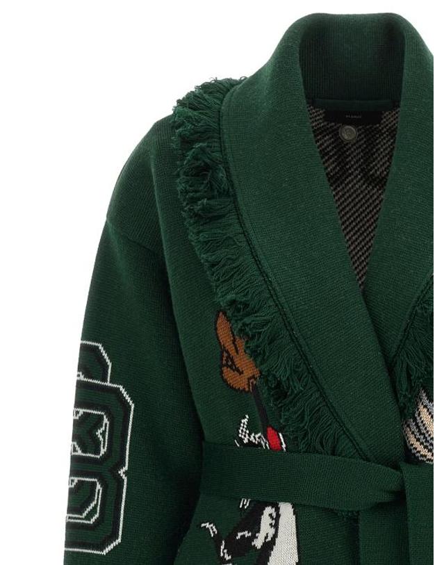 알라누이 [해외직구] 26FW 알라누이 가디건 LWHB064E26KNI02357045704 Green 착용컷