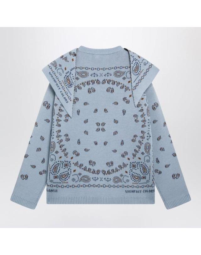 알라누이 [해외직구] 26FW 알라누이 스웨터 LWHE075E26KNI001 4284 LIGHT BLUE 착용컷