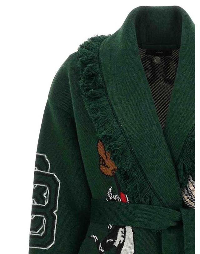 알라누이 [해외직구] 26FW 알라누이 가디건 LWHB064E26KNI0235704 GREEN 착용컷