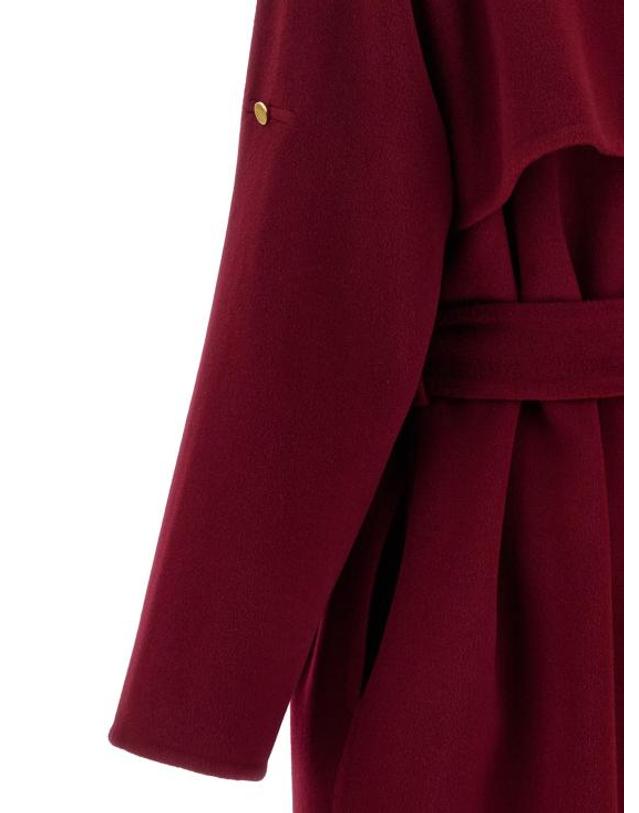 알베르타페레티 [해외직구] 26FW 알베르타 페레티 코트 AL337437BM BURGUNDY 착용컷