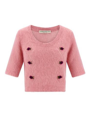 [해외직구] 25FW 알레산드라리치 가디건 AL316460BM PINK