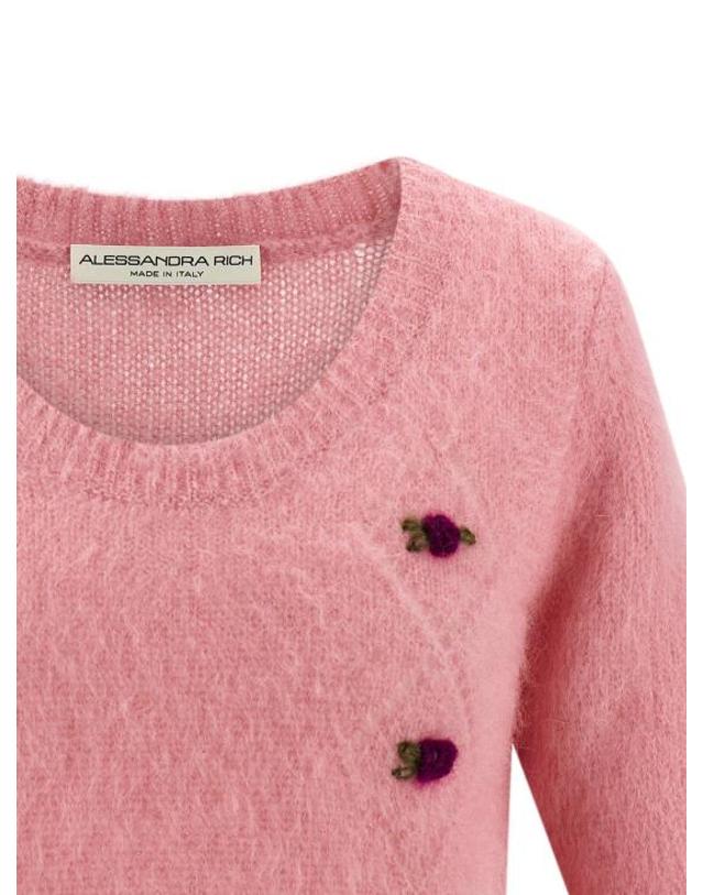 알레산드라리치 [해외직구] 25FW 알레산드라리치 가디건 AL316460BM PINK 착용컷