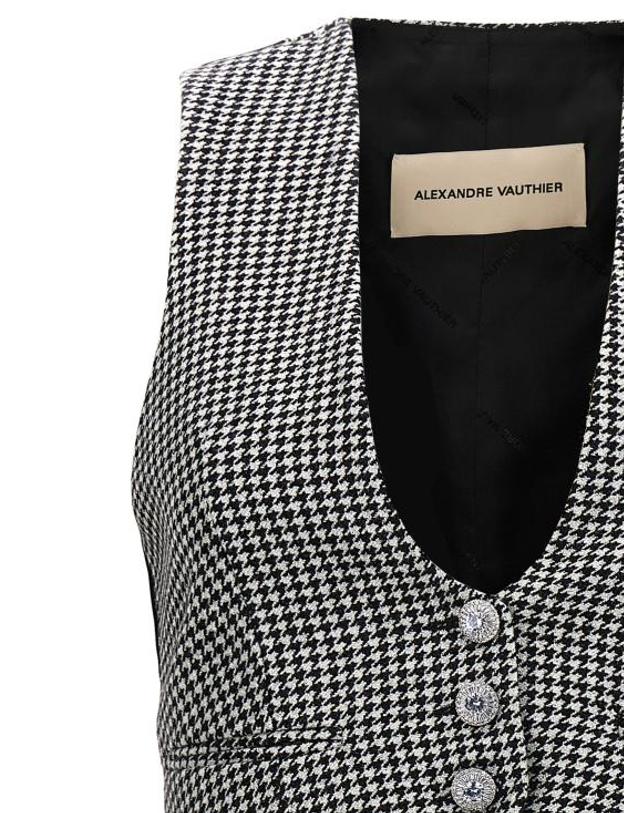 알렉산드레 보티에 [해외직구] 23FW 알렉산드레 보티에 베스트 234JA1151BLACKWHITE White Black 착용컷