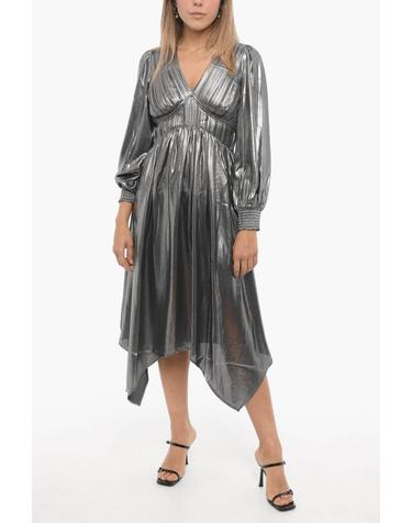 [해외직구] 올세인츠 미디 원피스 ESTELLE WD169Z GUNMETAL GREY Silver