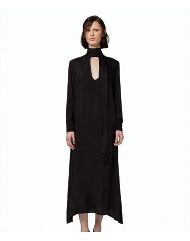 [해외직구] 24FW 알파스튜디오 롱 원피스 AD 8664O Black