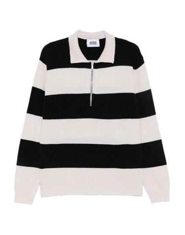 [해외직구] 26FW 알파스튜디오 폴로 티셔츠 AU7130B9000 BLACK