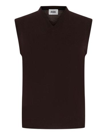 알파 스튜디오 [해외직구] 26FW 알파스튜디오 스웨터 AU7025F 1007 Brown